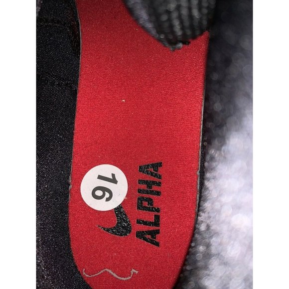 New Nike Alpha Menace Pro Mid Football Cleats Red/Black (922813-018) Men Size 16 - Picture 9 of 10